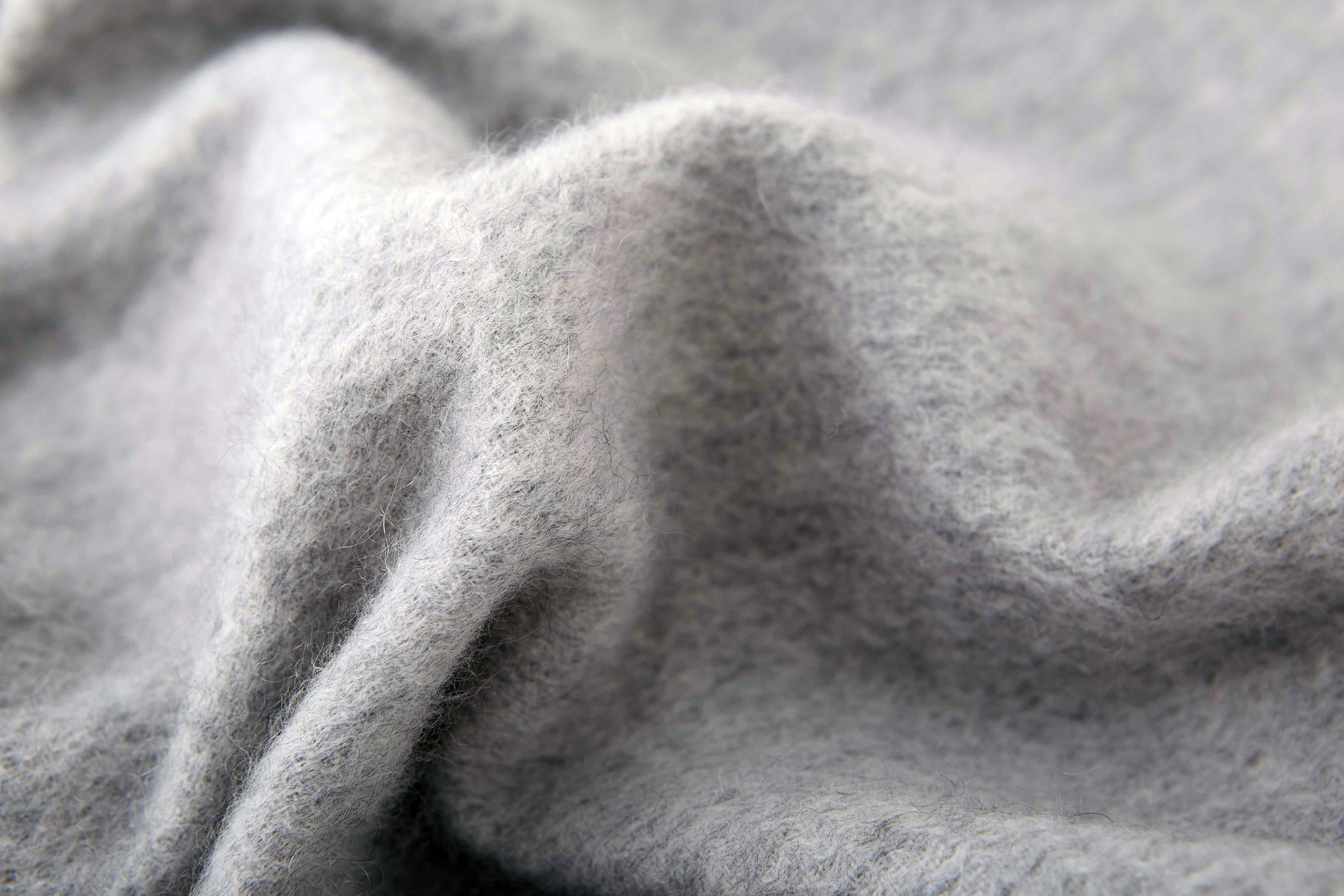 Large Cashmere Scarf, Light Grey